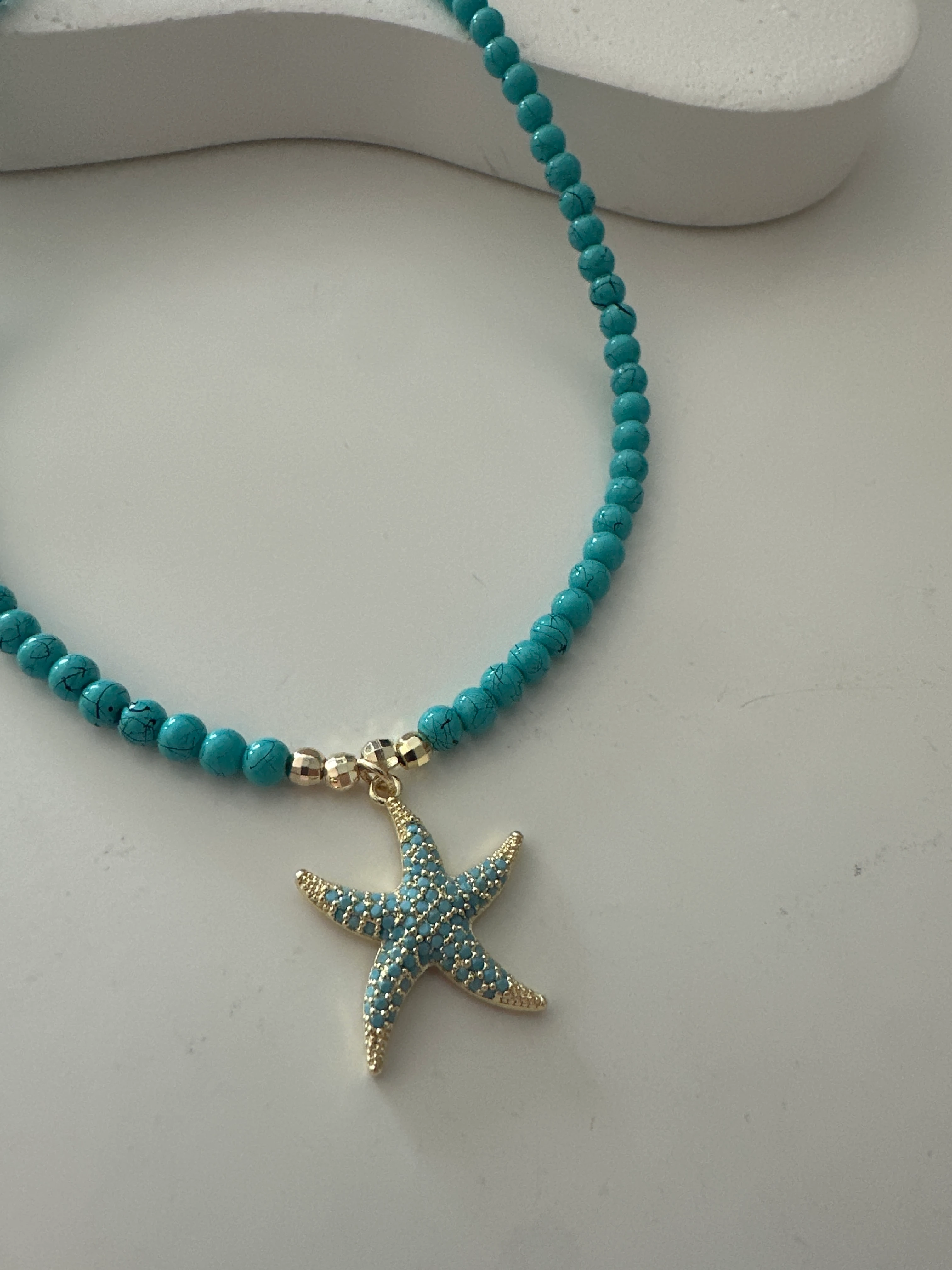 Mavi Boncuk Yıldız Kolye