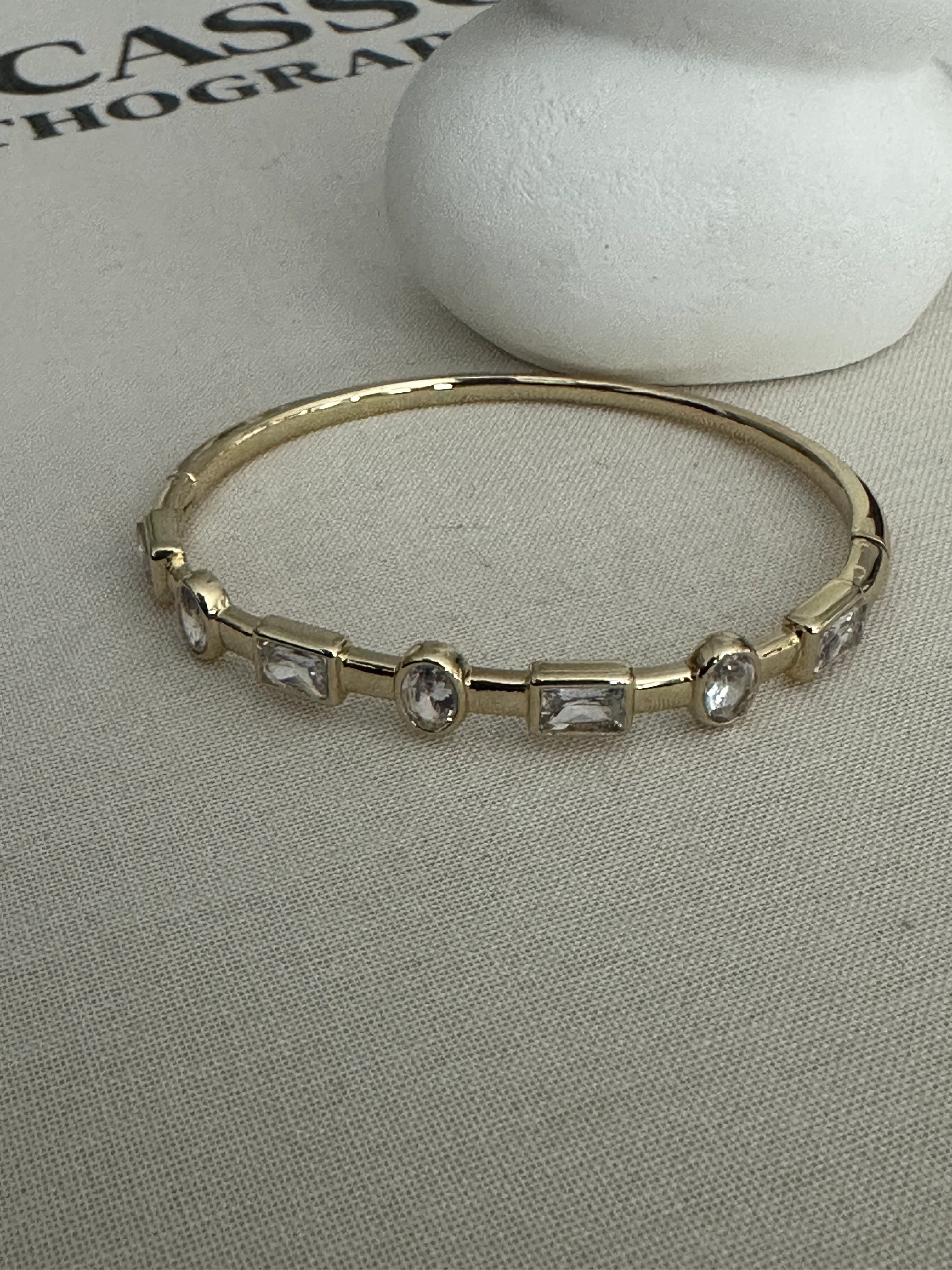 Geometrik Taşlı Kelepçe