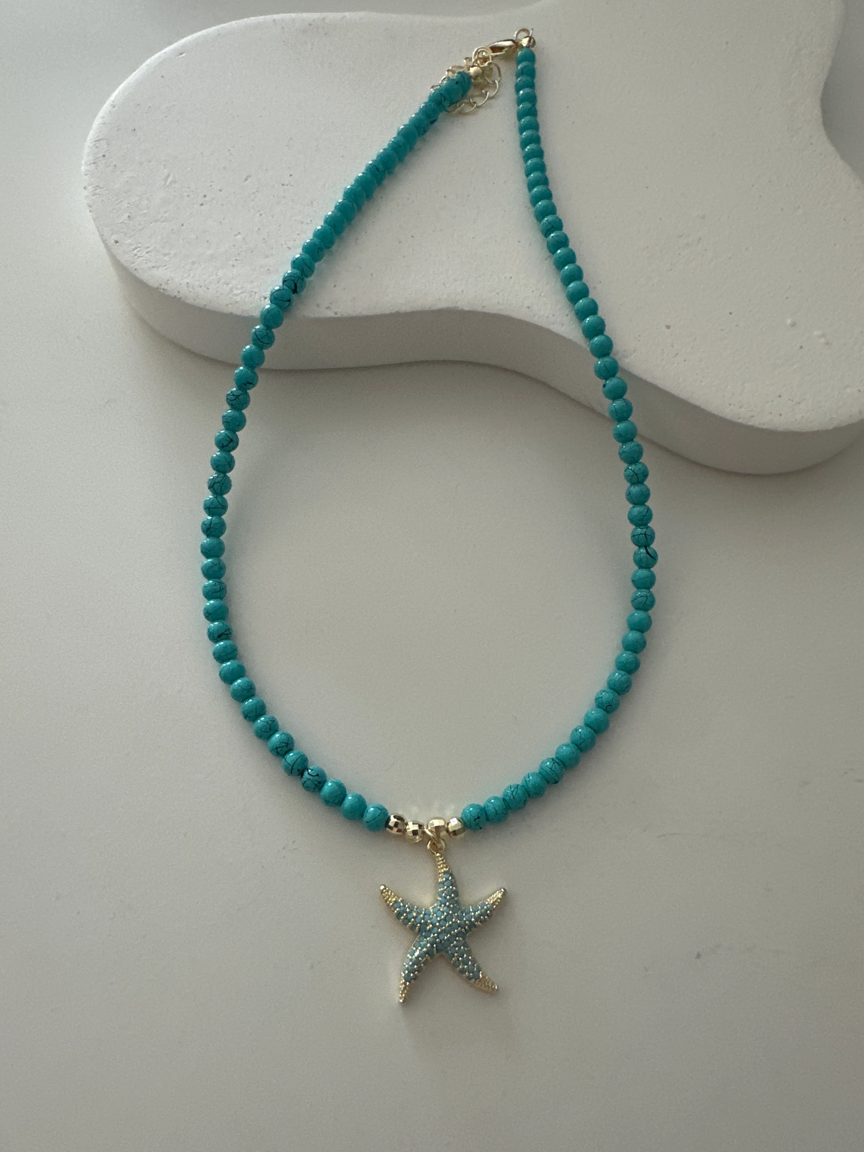 Mavi Boncuk Yıldız Kolye