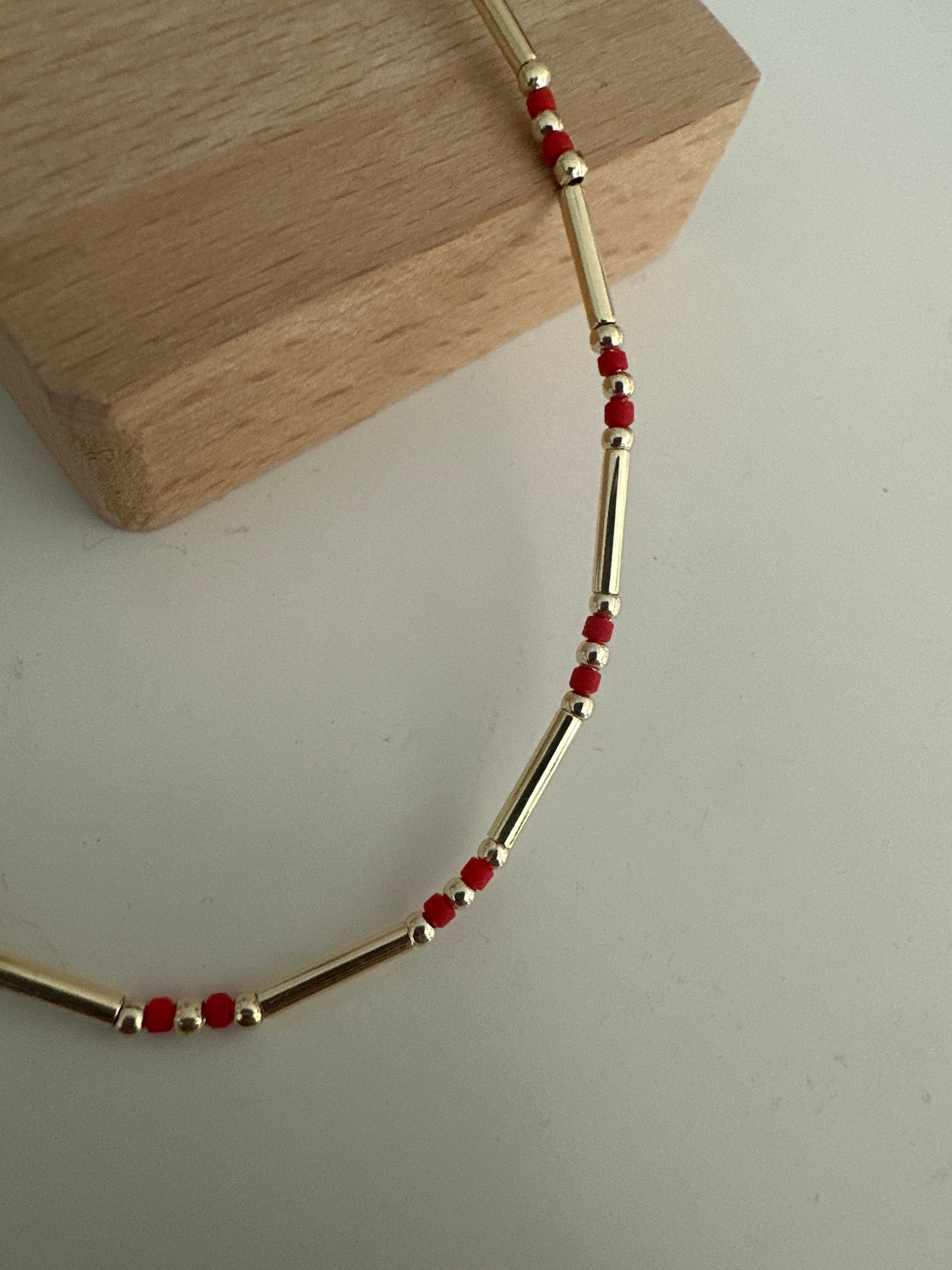 Kırmızı Minimal Halhal
