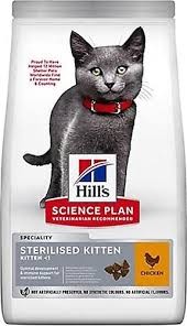 Hill's secience plan sterilised kitten tavuklu kısırlaştırılmış kedi maması 1.5kg