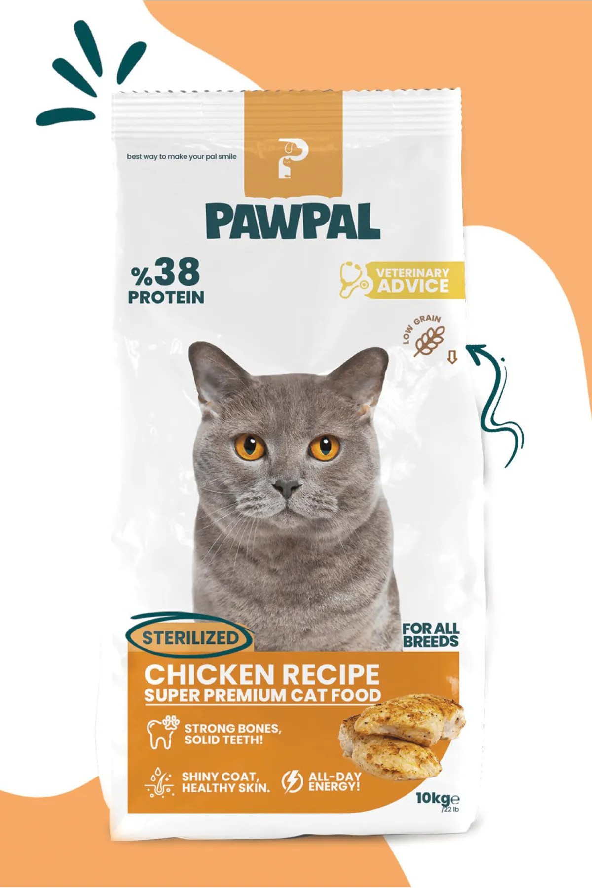 Pawpal tavuklu kısırlaştırılmış yetişkin kedi maması 2kg