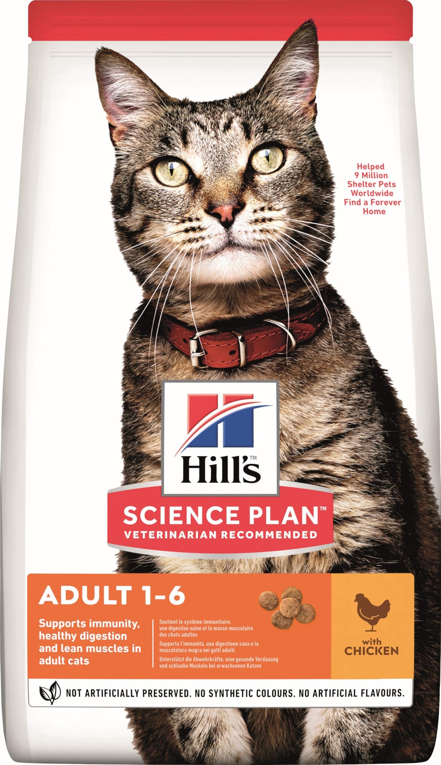 Hill's science plan deri hassasiyeti için tavuklu yetişkin kedi maması