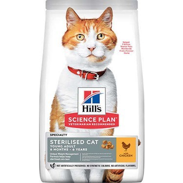 Hill's secience tavuklu kısırlaştırılmış kedi maması 3kg