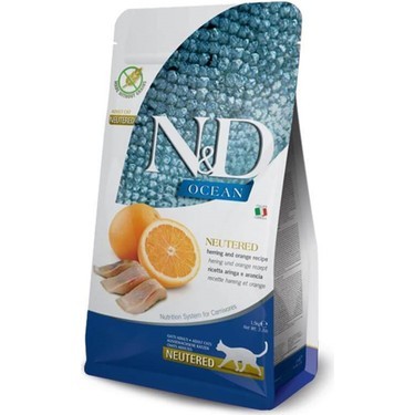 N&D Ocean Balık Ve Portakallı Kısırlaştırılmış Kedi Maması 5 Kg