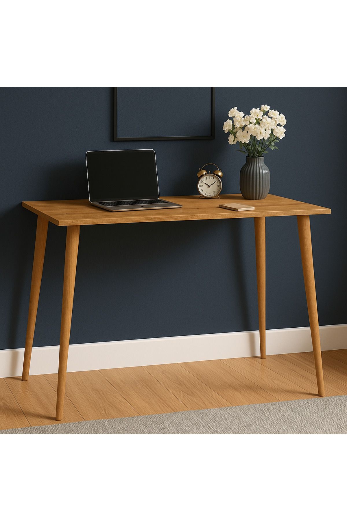 Konik Ayaklı 90x60 Çalışma Masası - atlantik çam