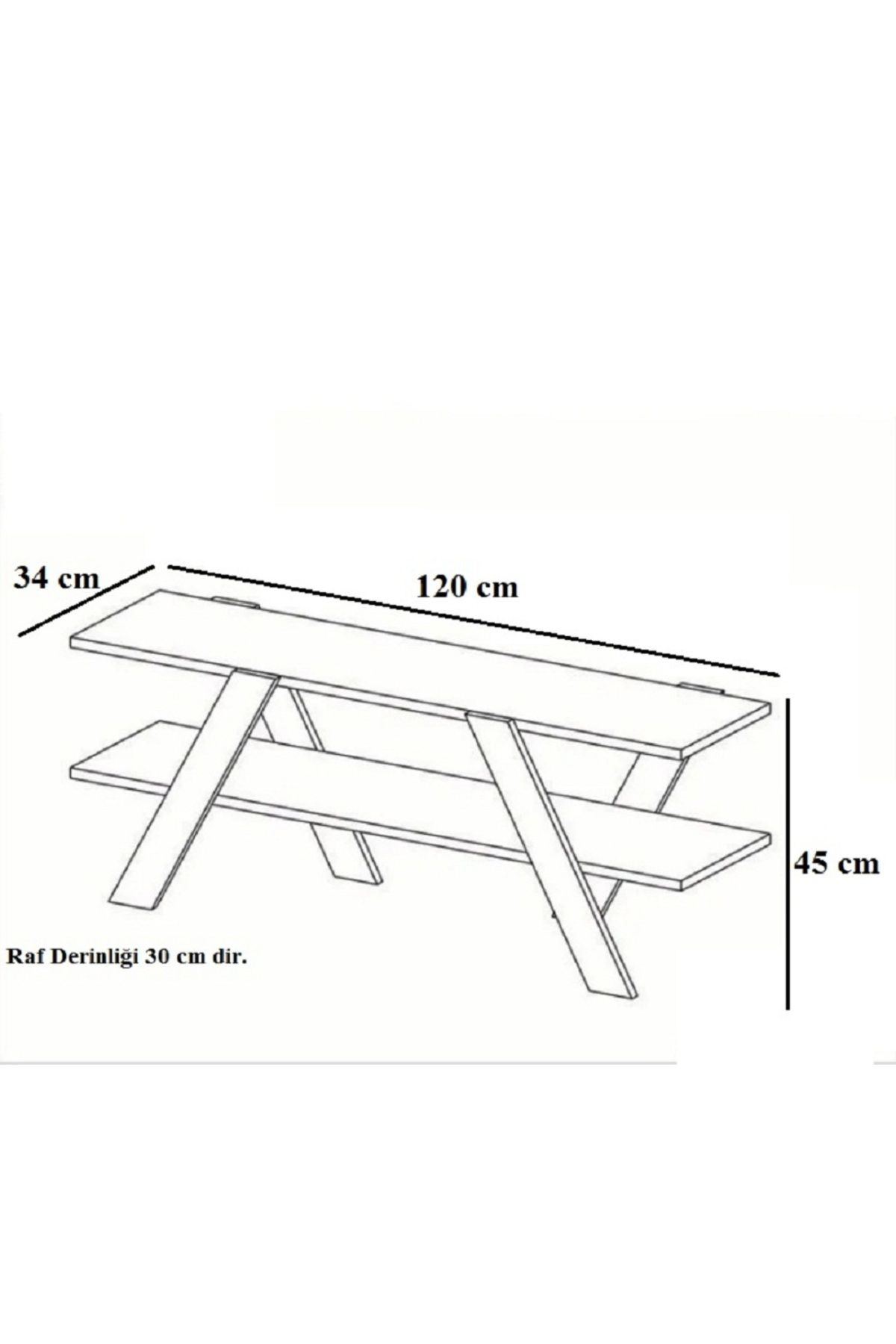 TV Ünitesi 120 cm Tv Sehpası