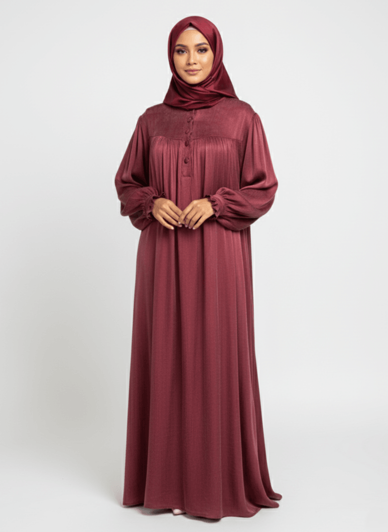 Ravza Elbise Soğan Kabuğu / 48 Beden / 120 Göğüs / 142 basen / 142 Elbise Boyu