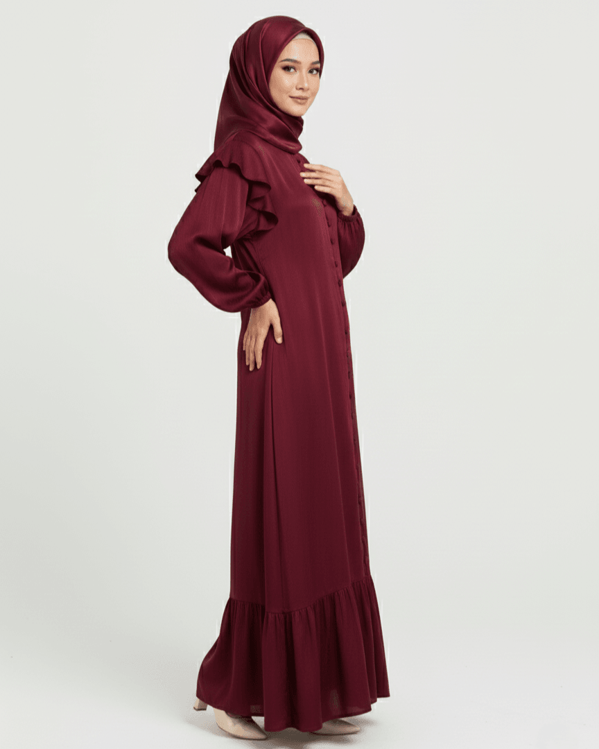 Miral Elbise %100 İpek Cupra Kumaş