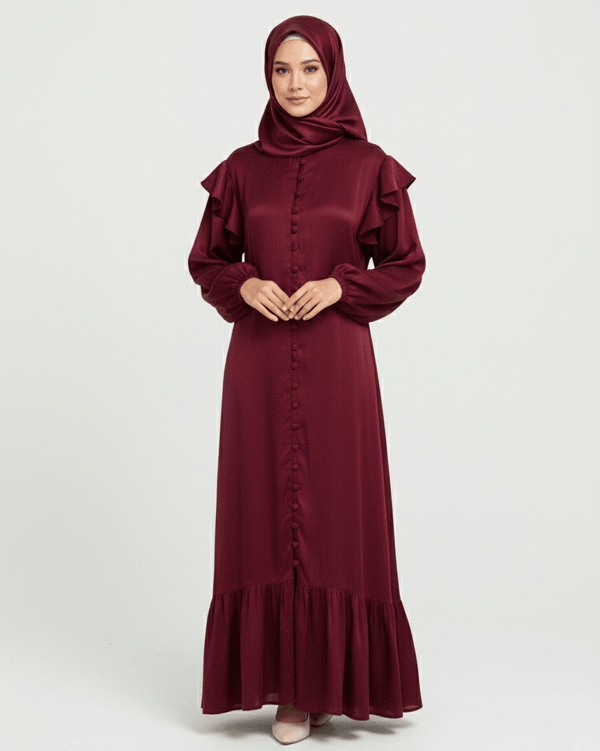 Miral Elbise %100 İpek Cupra Kumaş