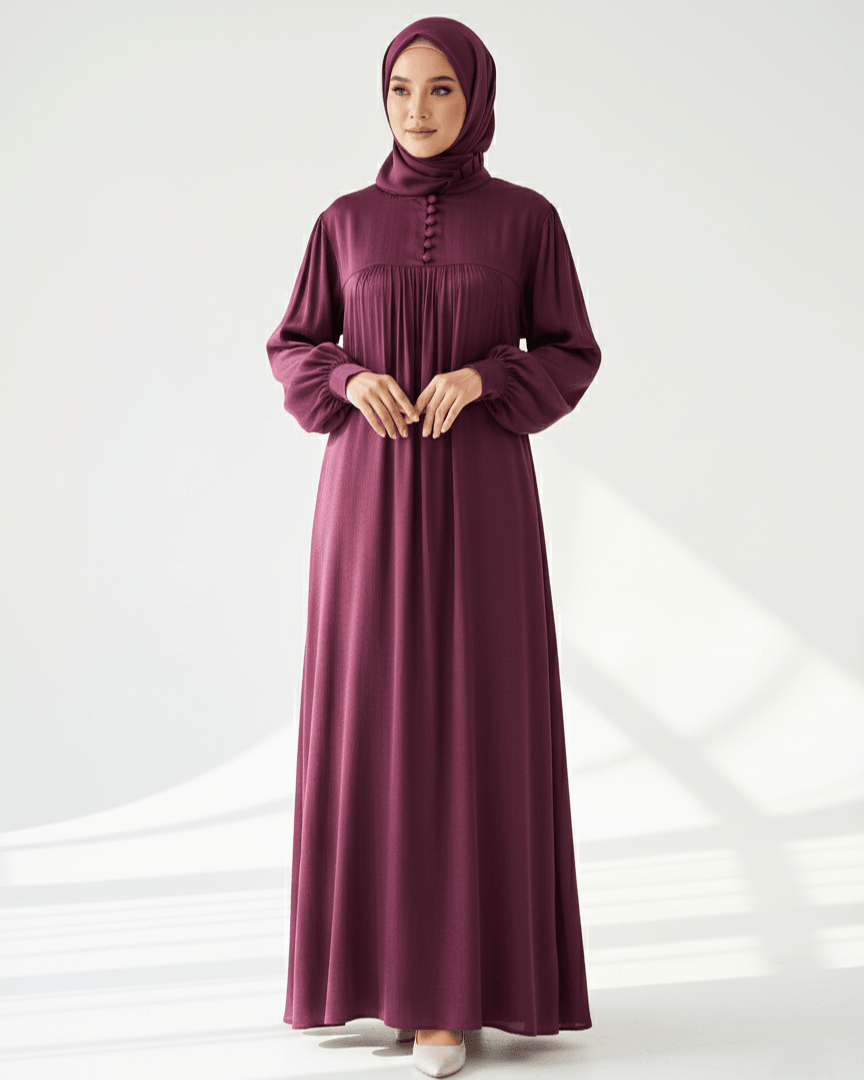 Firuze Elbise %100 İpek Cupra Kumaş