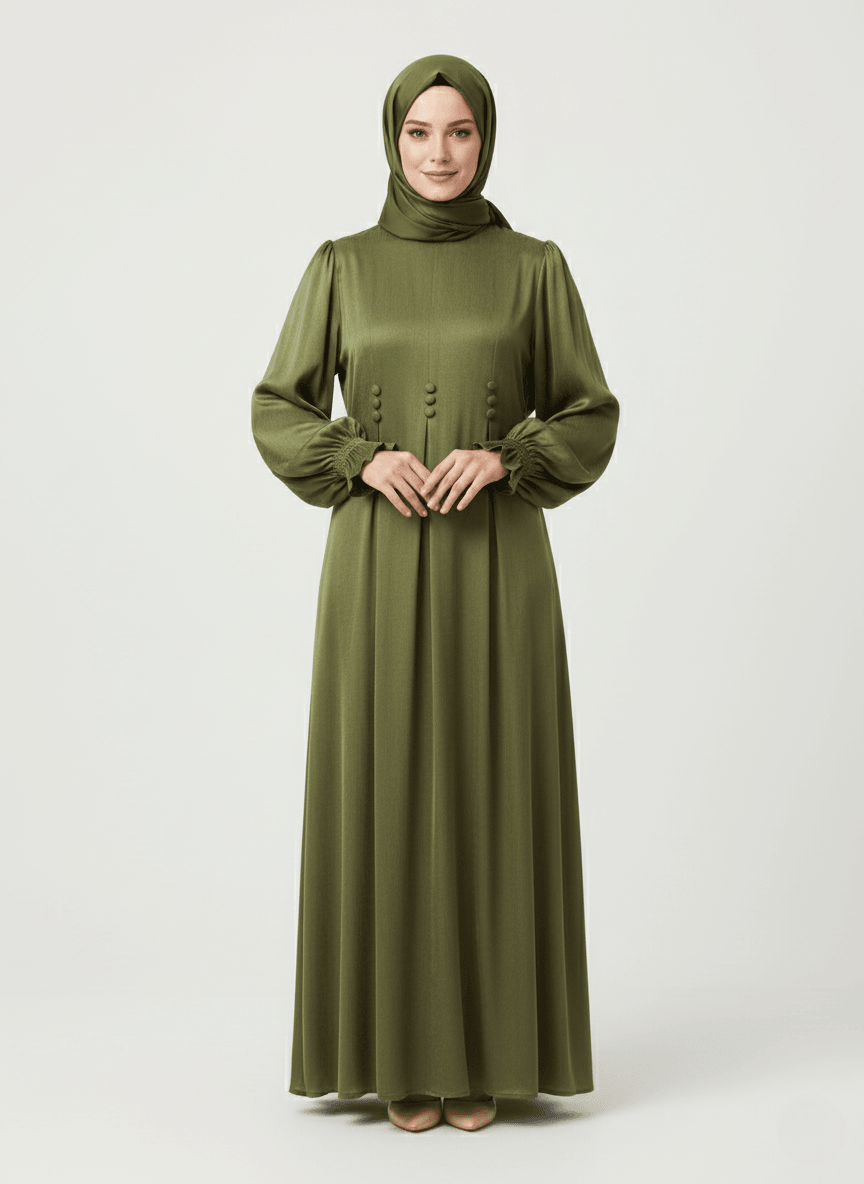 Sare Elbise %100 İpek Cupra Kumaş