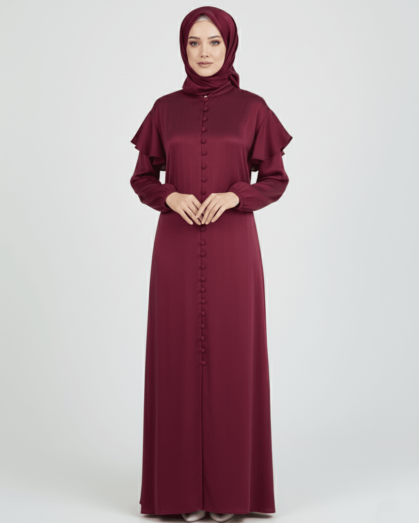 Miral Elbise düz Etek %100 İpek Cupra kumaş