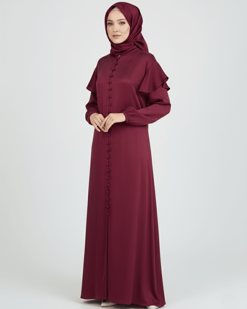 Miral Elbise düz Etek %100 İpek Cupra kumaş