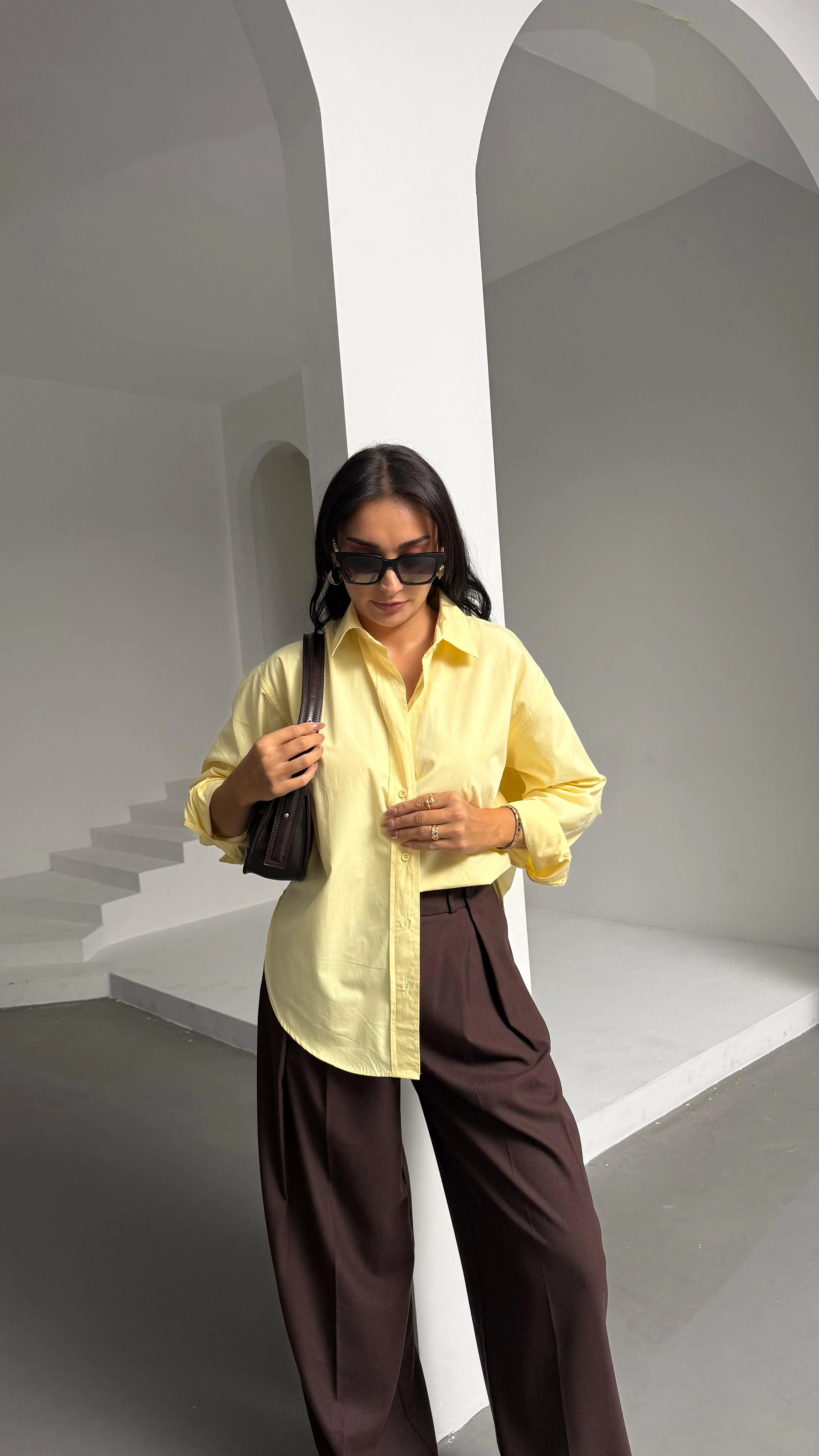 Poplin Kumaş Basıc Gömlek