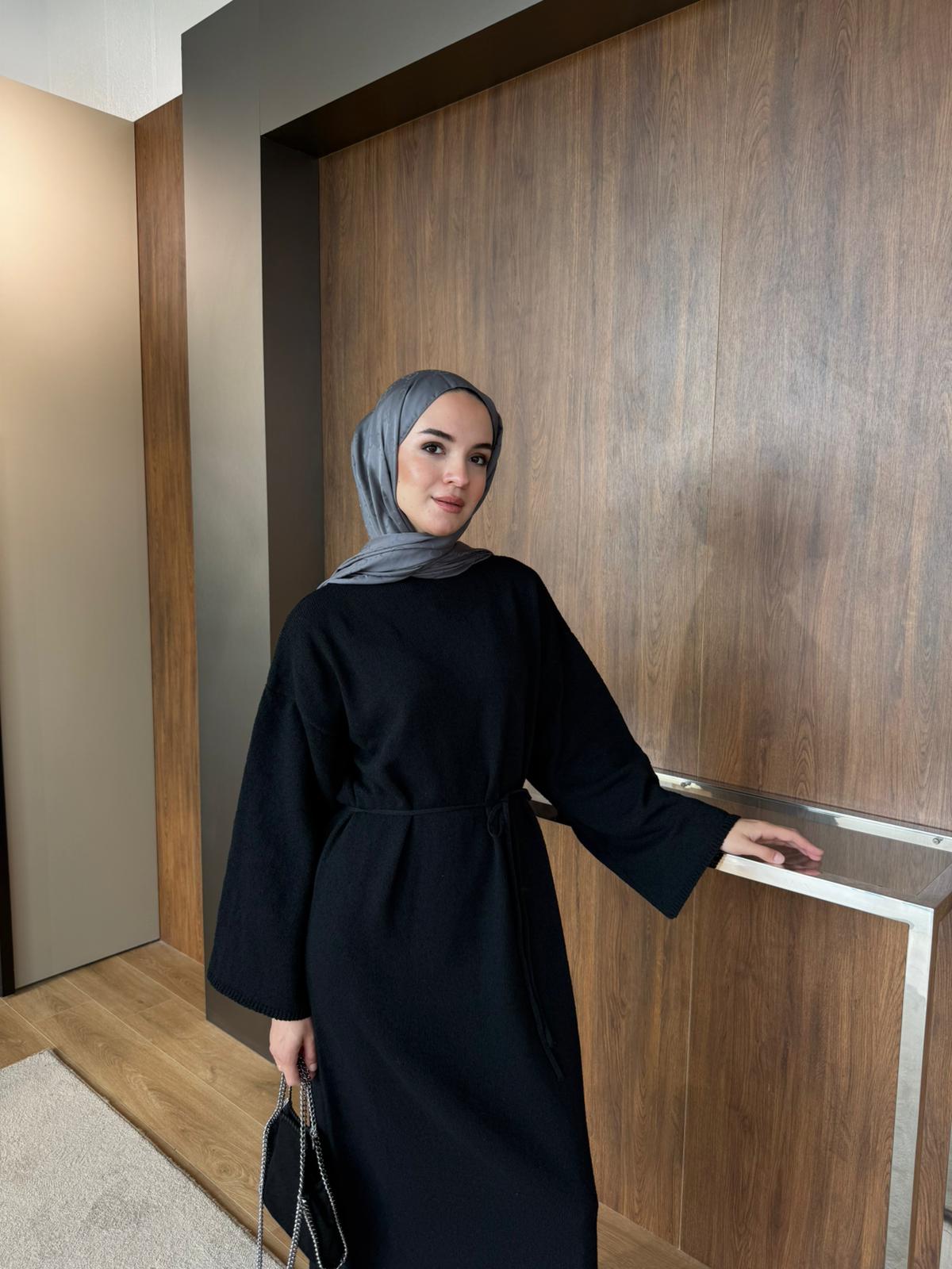 CRAS TRİKO ELBİSE  - Siyah