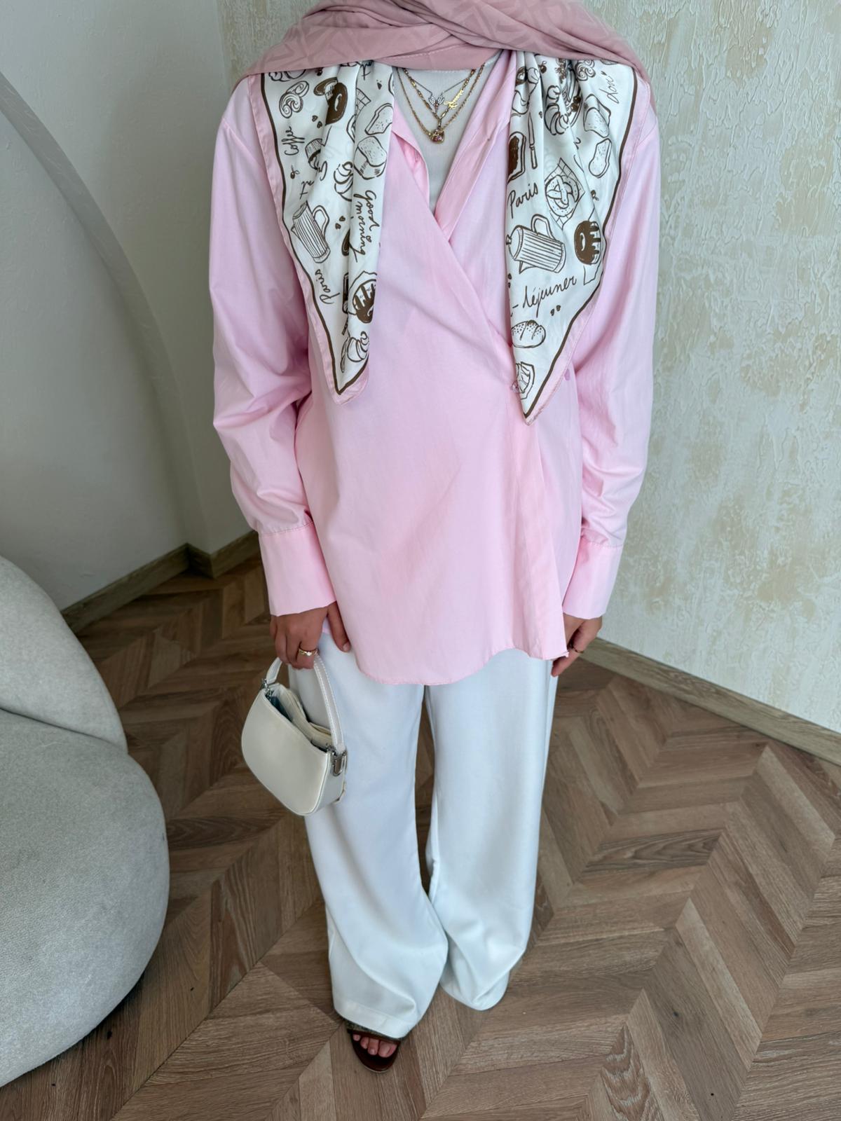 Poplin Gömlek  - Pembe