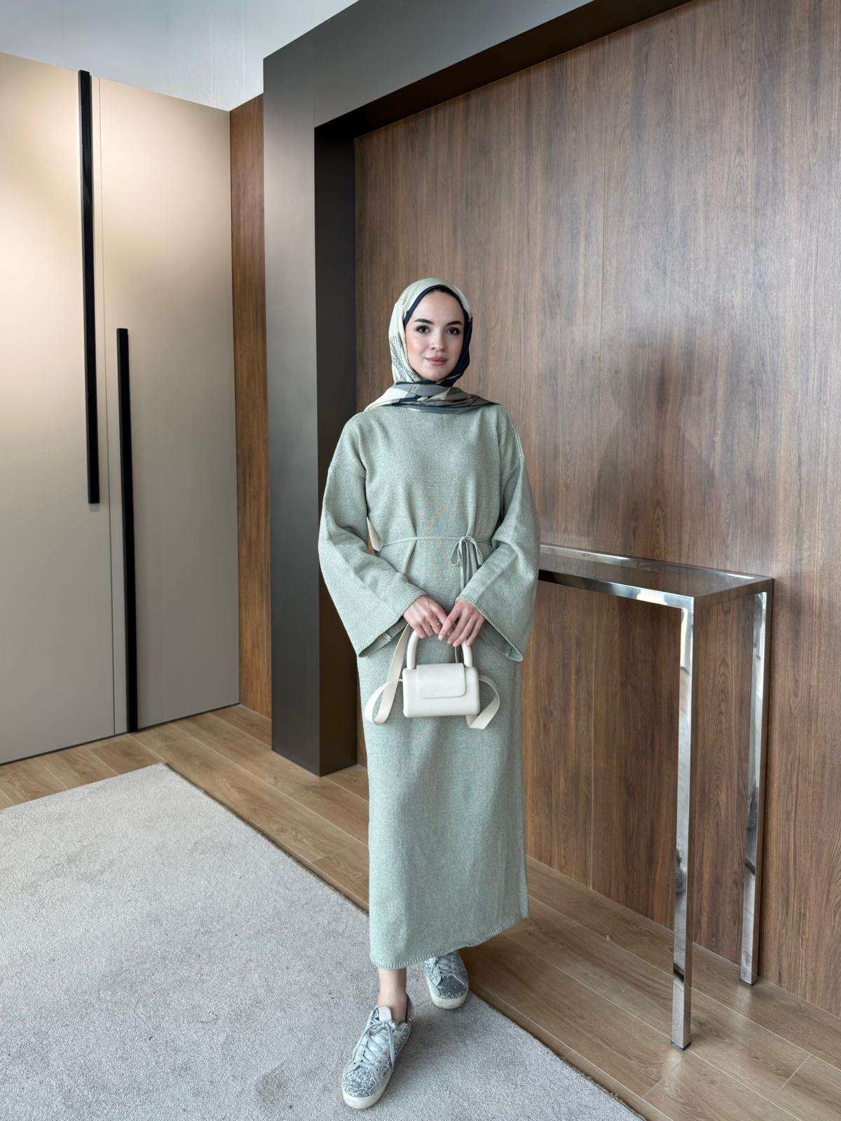 CRAS TRİKO ELBİSE  - Yeşil