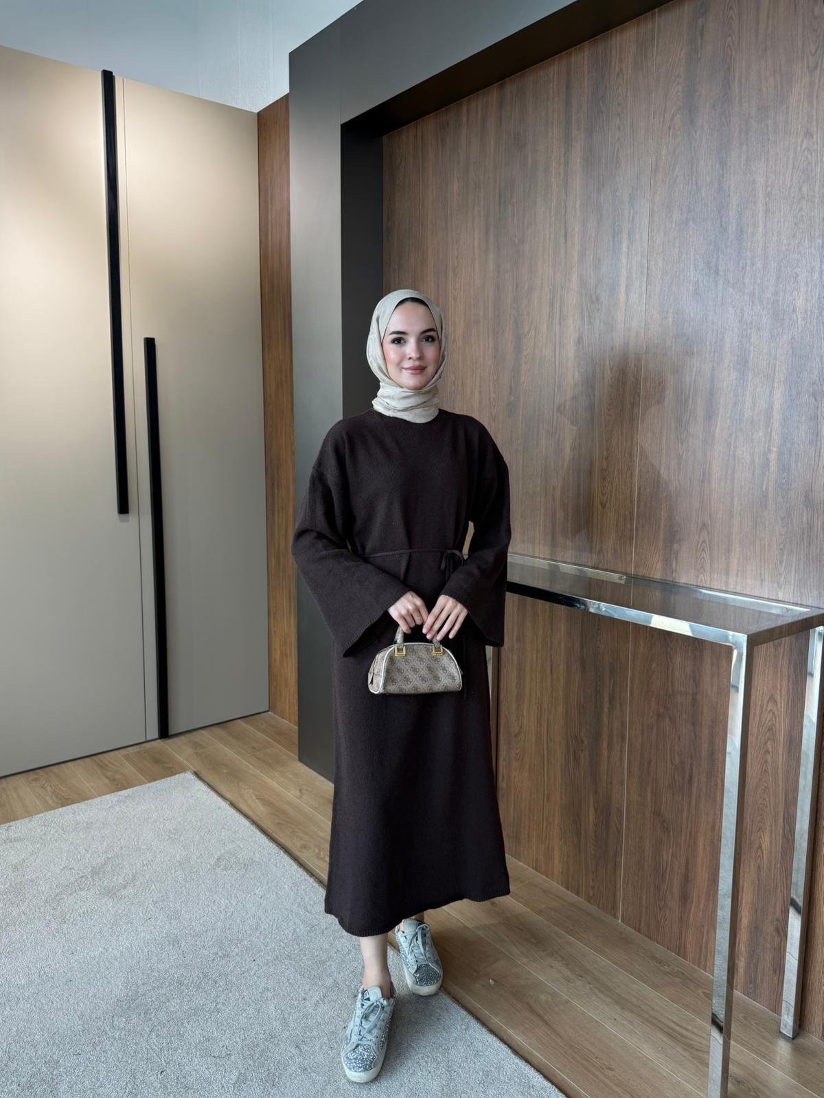 CRAS TRİKO ELBİSE  - Kahverengi