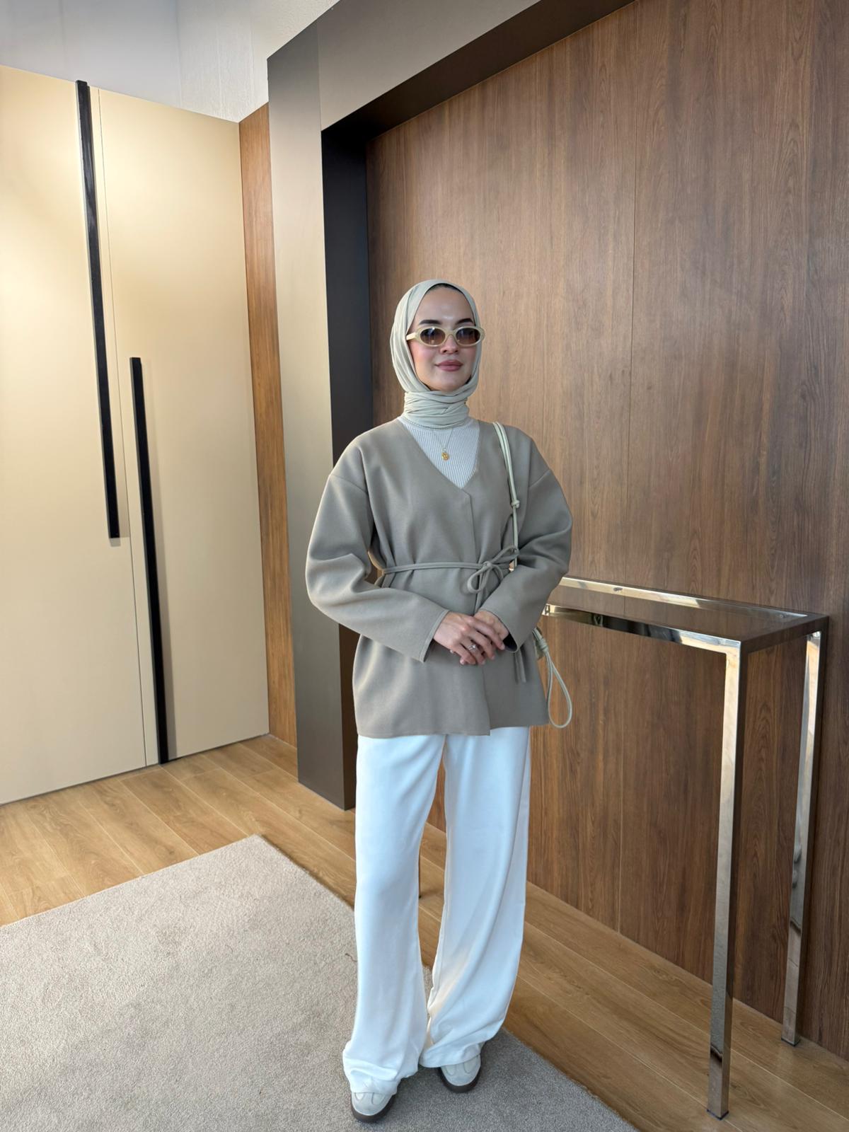 İNCE KAŞE KABAN  - Taş Renk