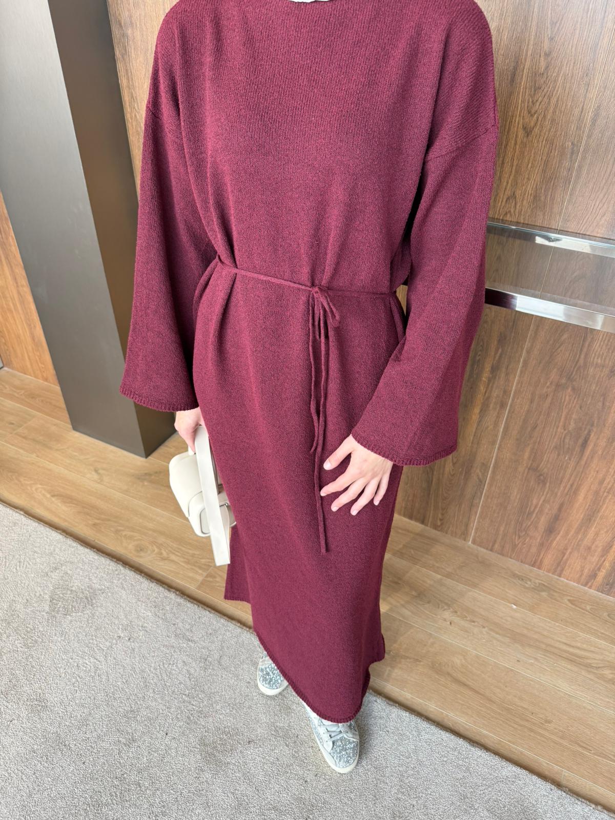 CRAS TRİKO ELBİSE  - Bordo