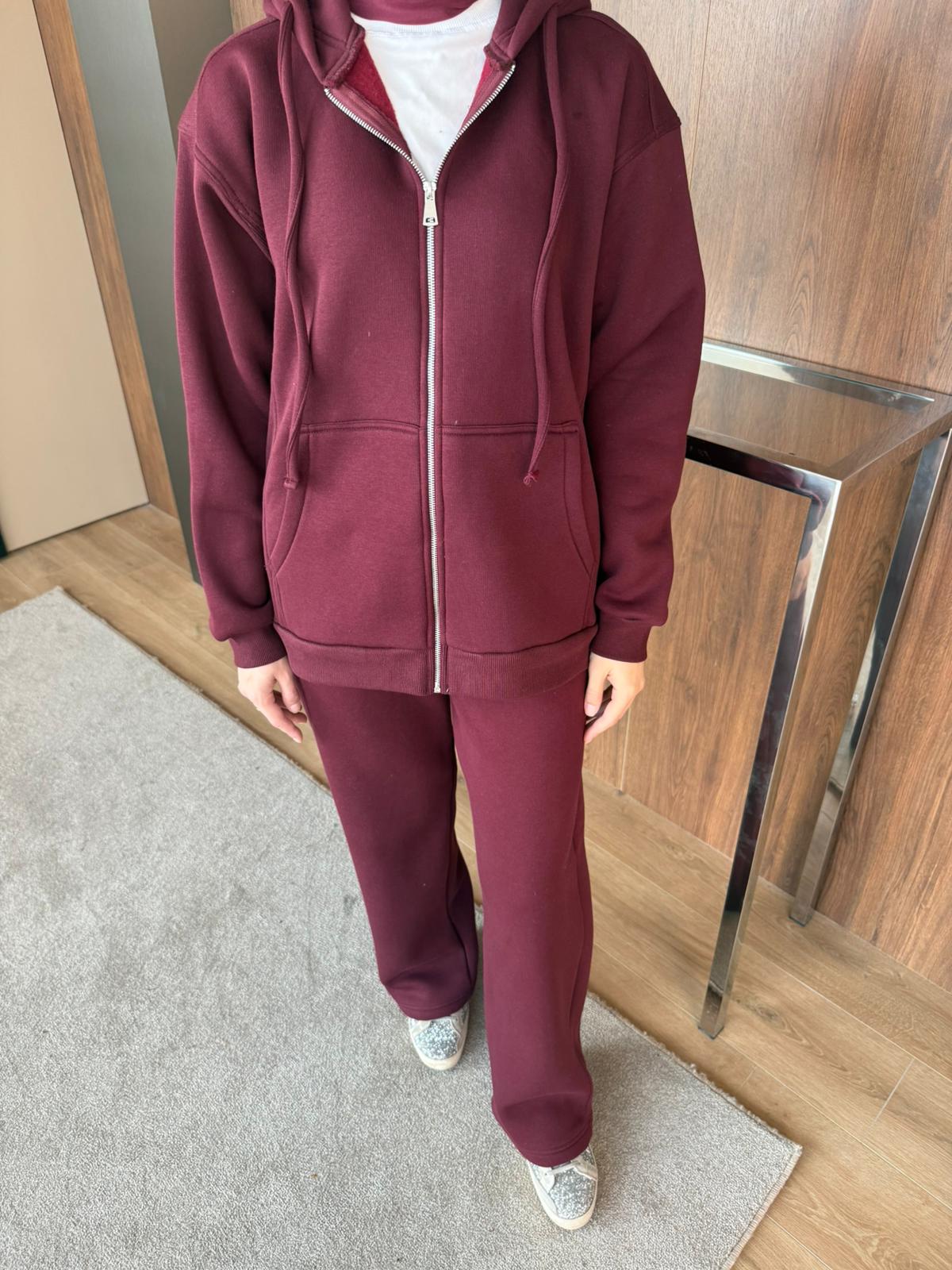 3 İPLİK ŞARDONLU FERMUARLI TAKIM