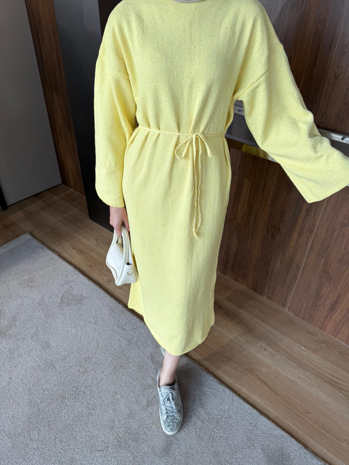 CRAS TRİKO ELBİSE  - Sarı