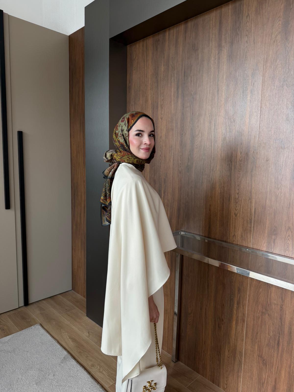 EMMA PELERİNLİ PANTOLON TAKIM  - Taş Renk