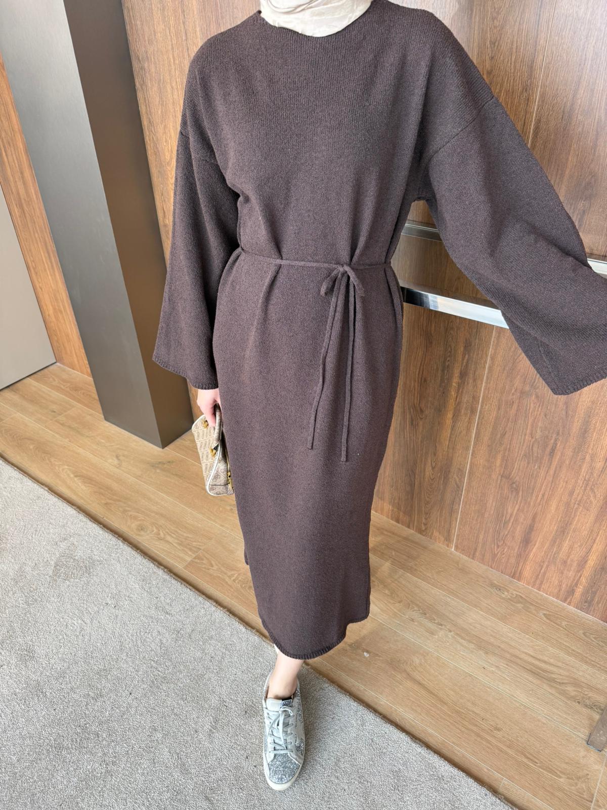 CRAS TRİKO ELBİSE  - Kahverengi