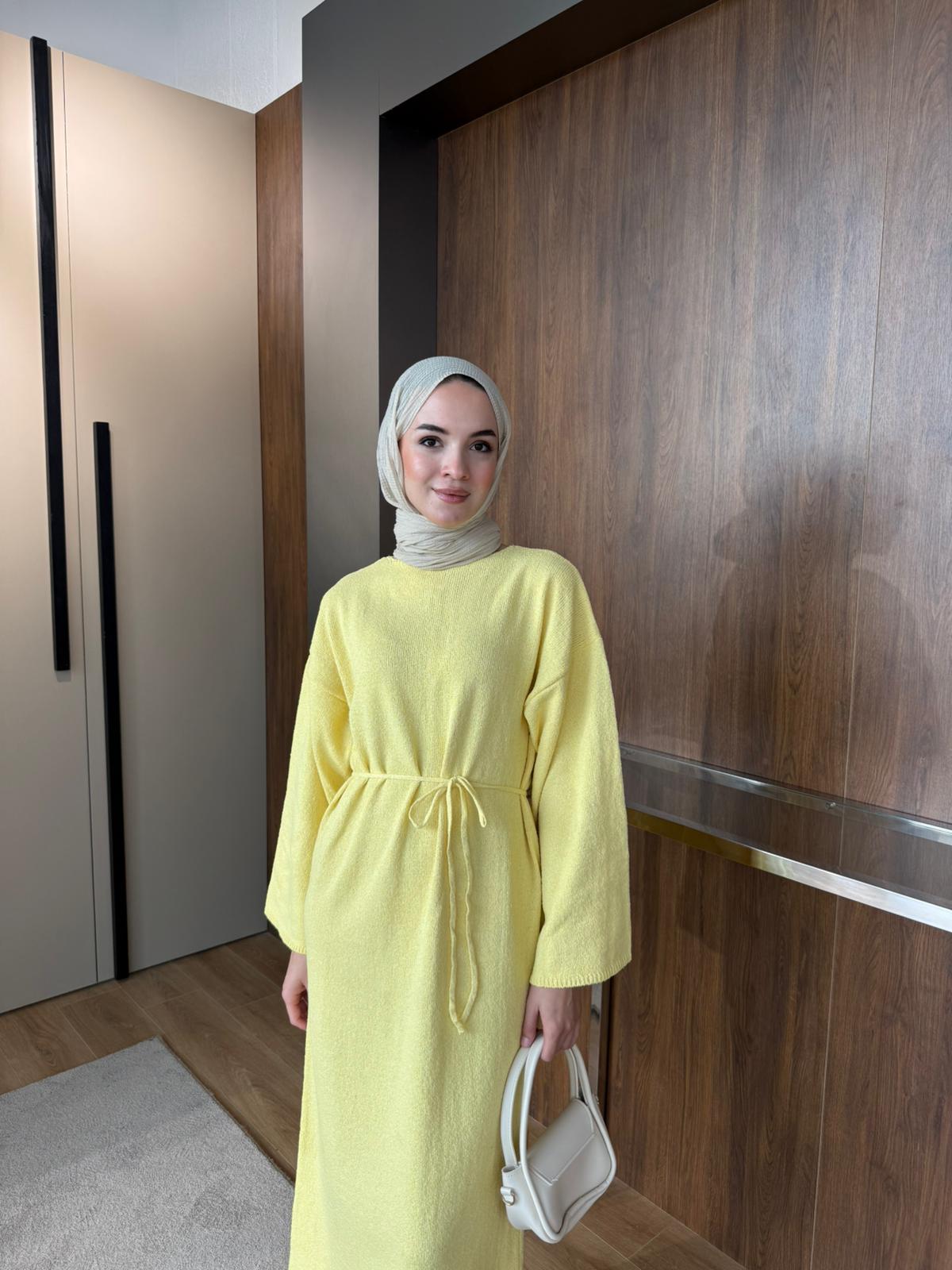 CRAS TRİKO ELBİSE  - Sarı