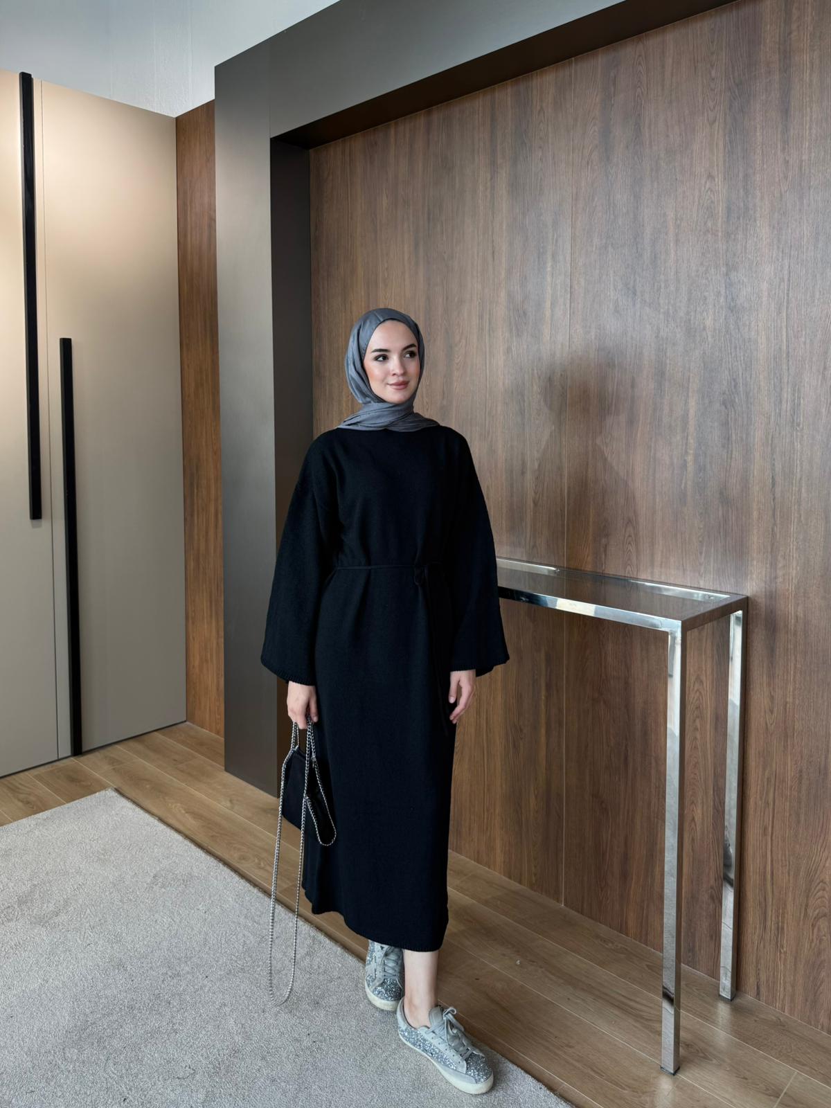 CRAS TRİKO ELBİSE  - Siyah