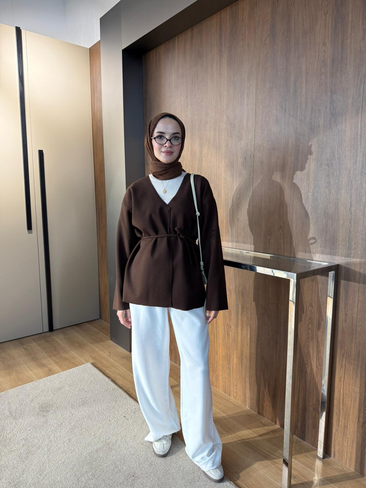 İNCE KAŞE KABAN  - Kahverengi