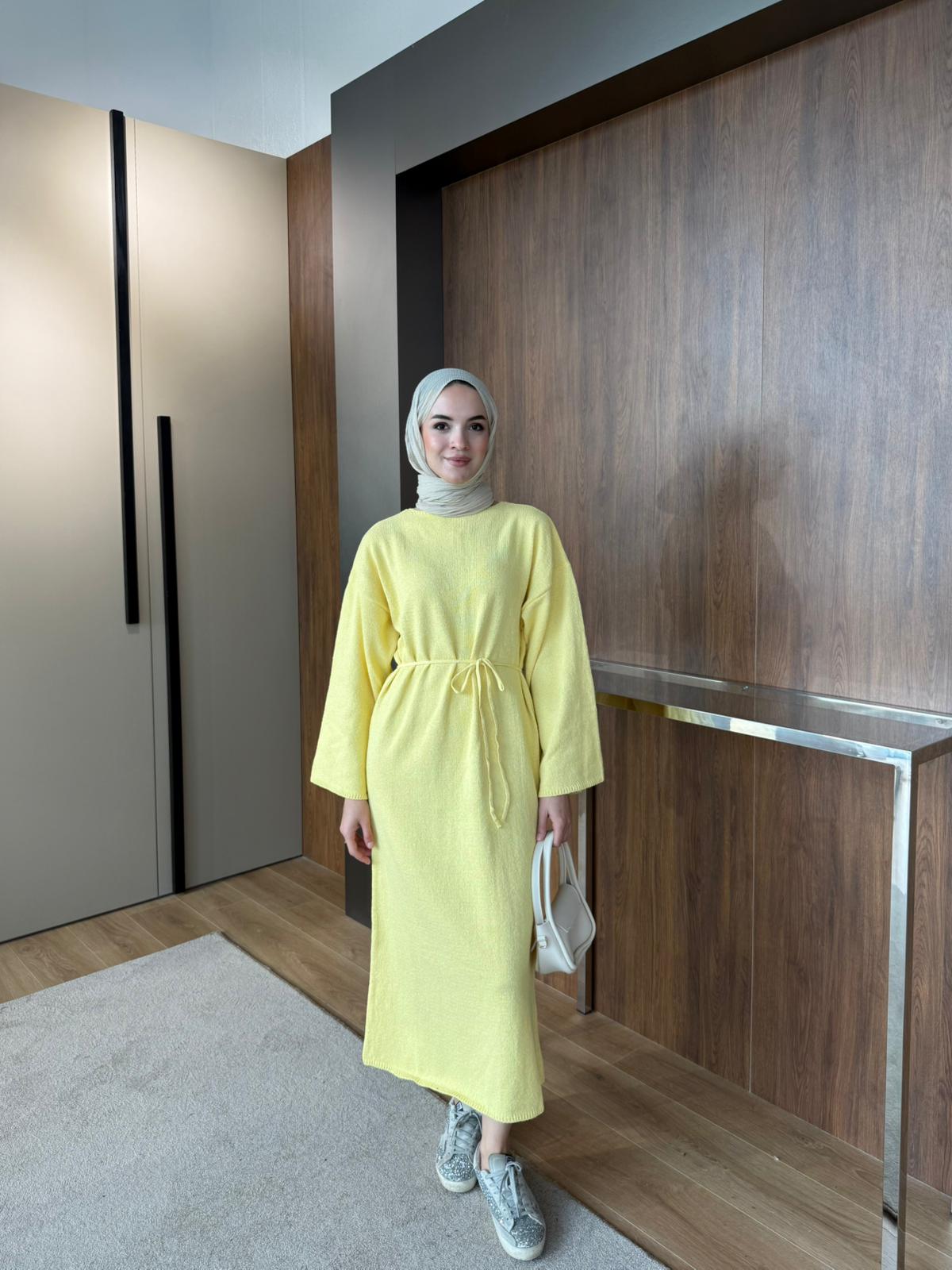 CRAS TRİKO ELBİSE  - Sarı