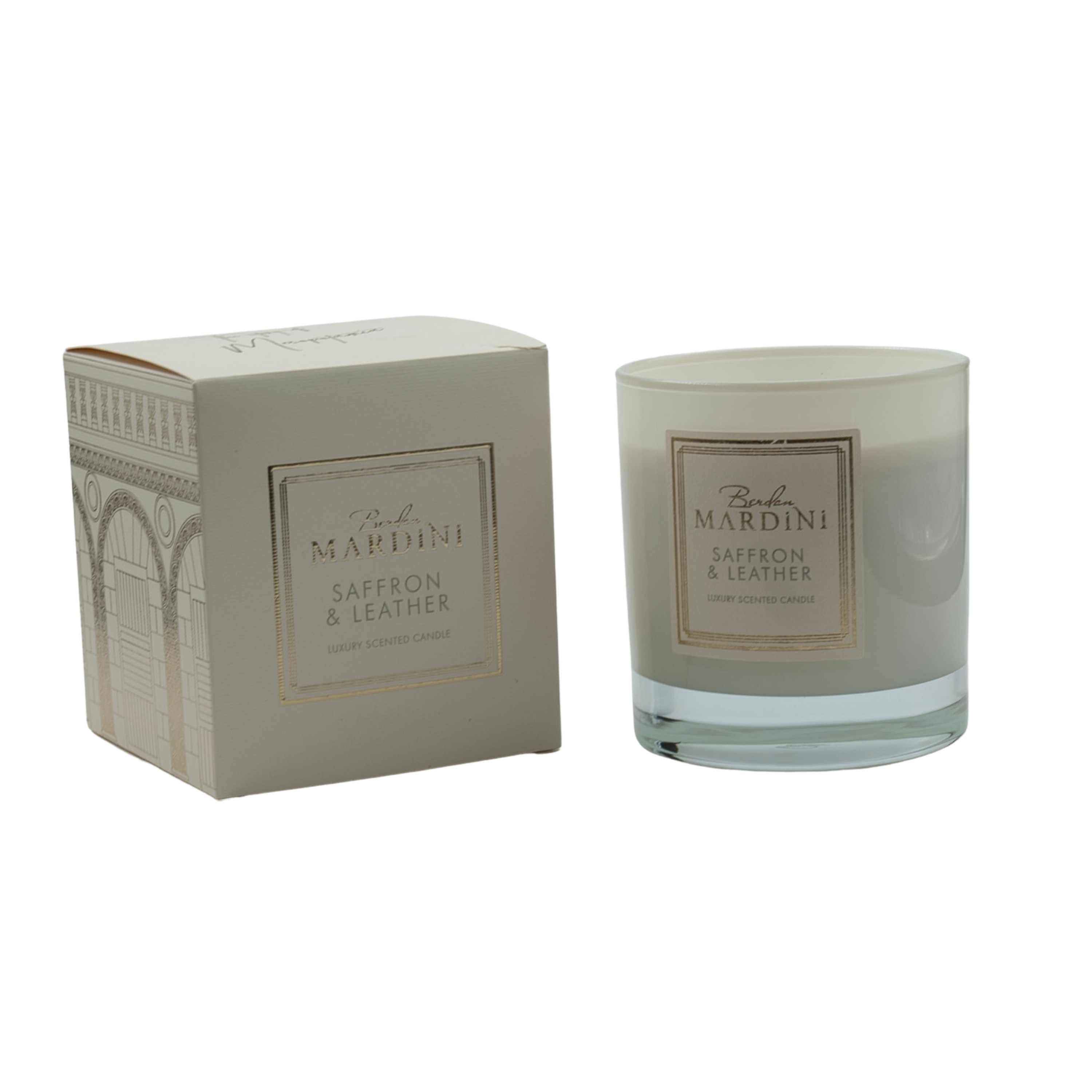 SAFFRON&LEATHER LUXURY SCENTED CANDLE