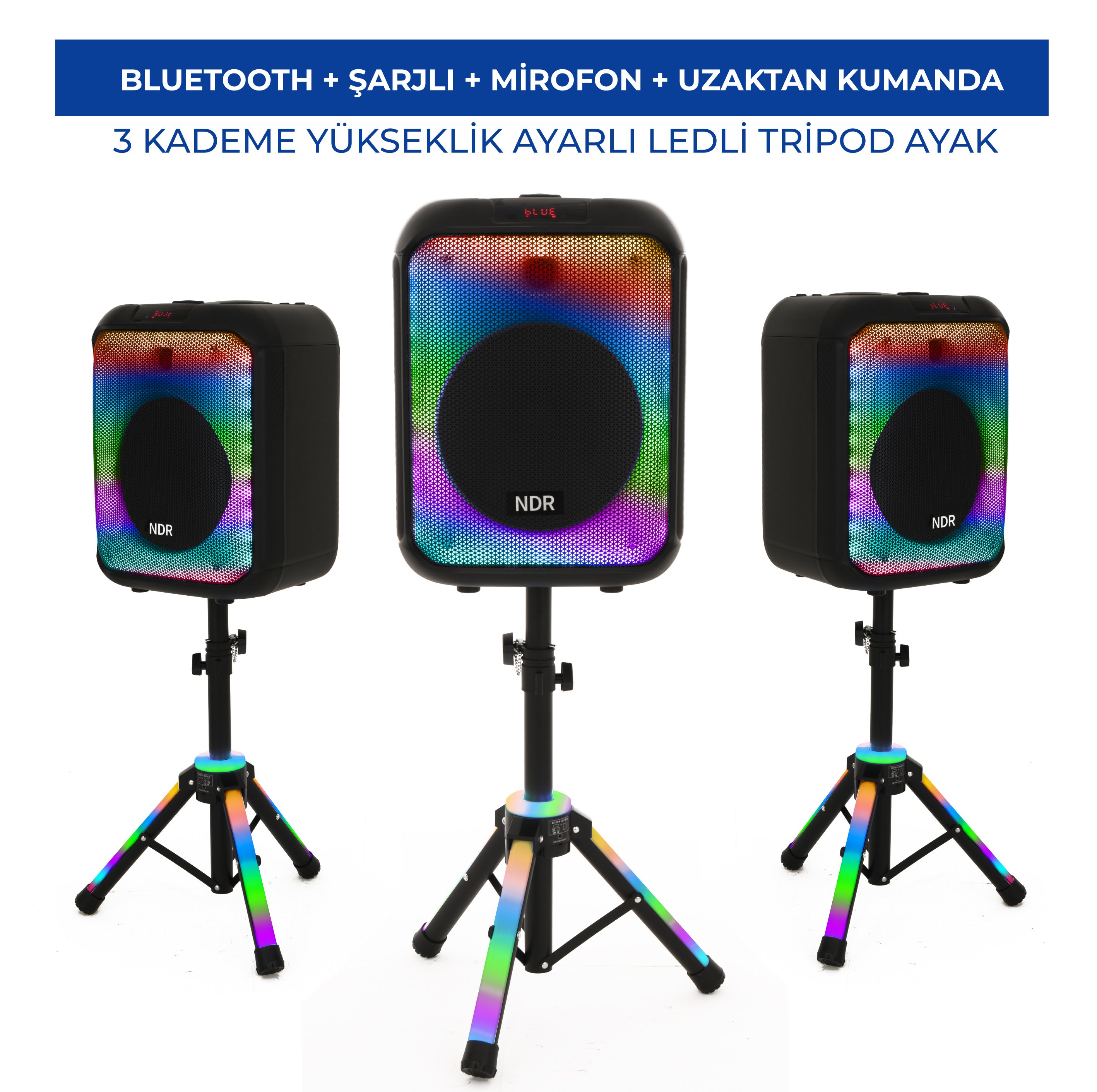 NDR 102B BLUETOOTH ŞARJLI HOPARLÖR