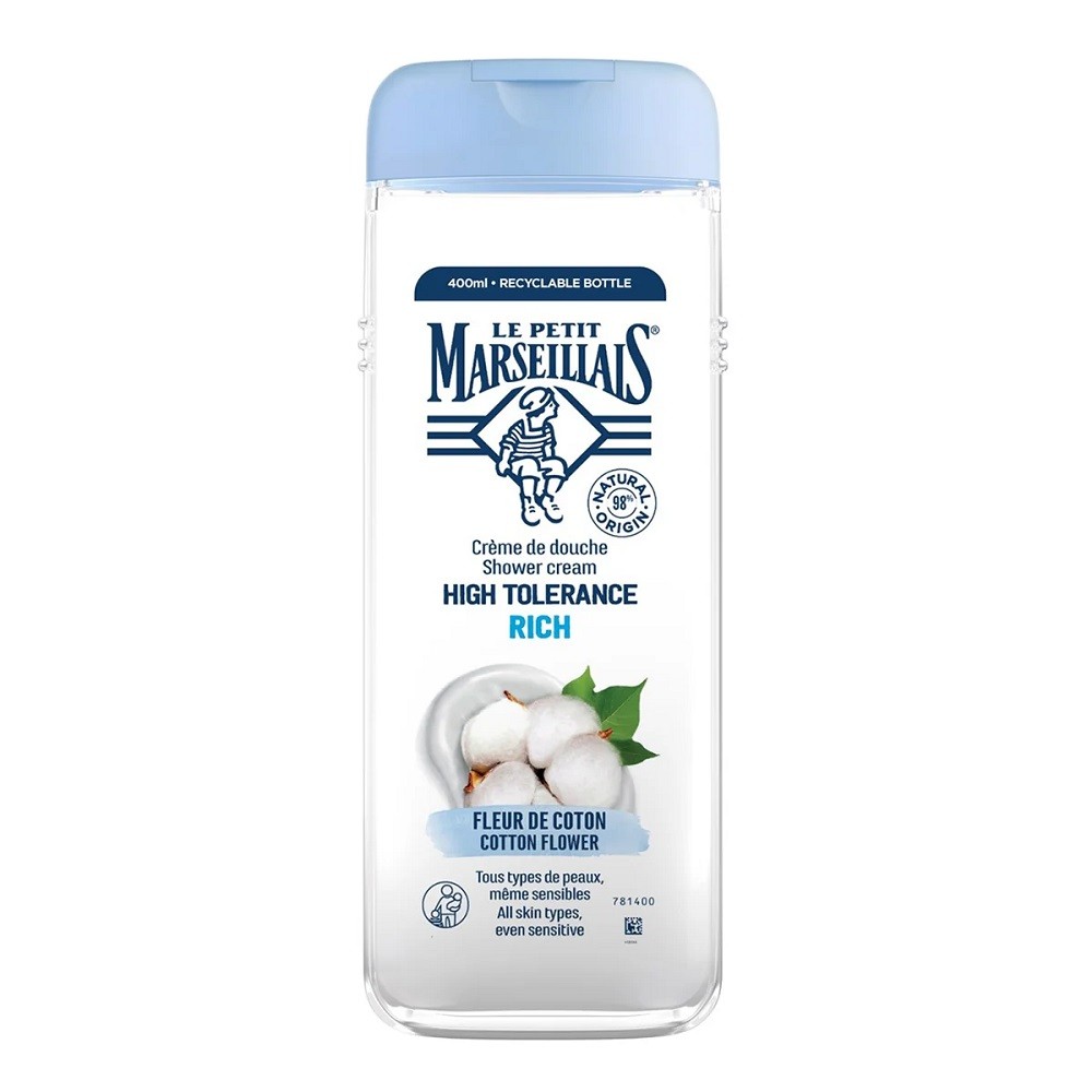 Le Petit Marseillais Hassas Ciltler İçin Yumuşatıcı Duş Jeli Organik Pamuk Çiçeği
