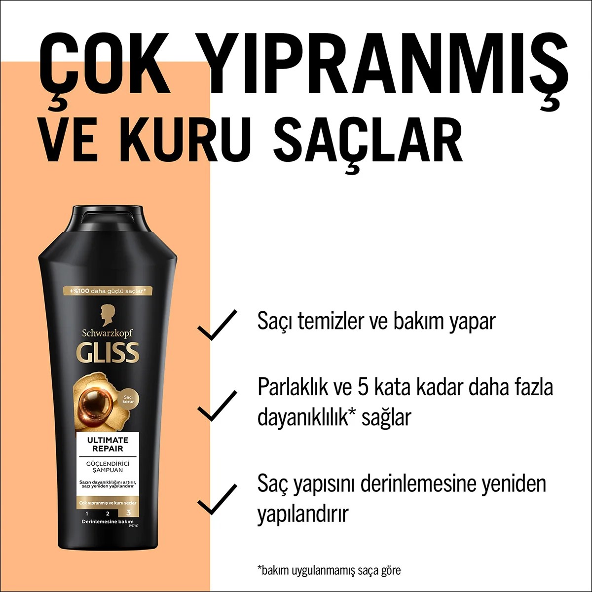 Gliss Şampuan Ultimate Repair 400 Ml