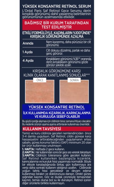 L'Oréal Paris Revitalift Lazer Saf Retinol Gece Serumu