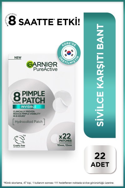 Garnier 8 Saat Görünmez Cilt Kusurları

Görünümü Karşıtı Bant (Pimple Patch) 22 

Adet