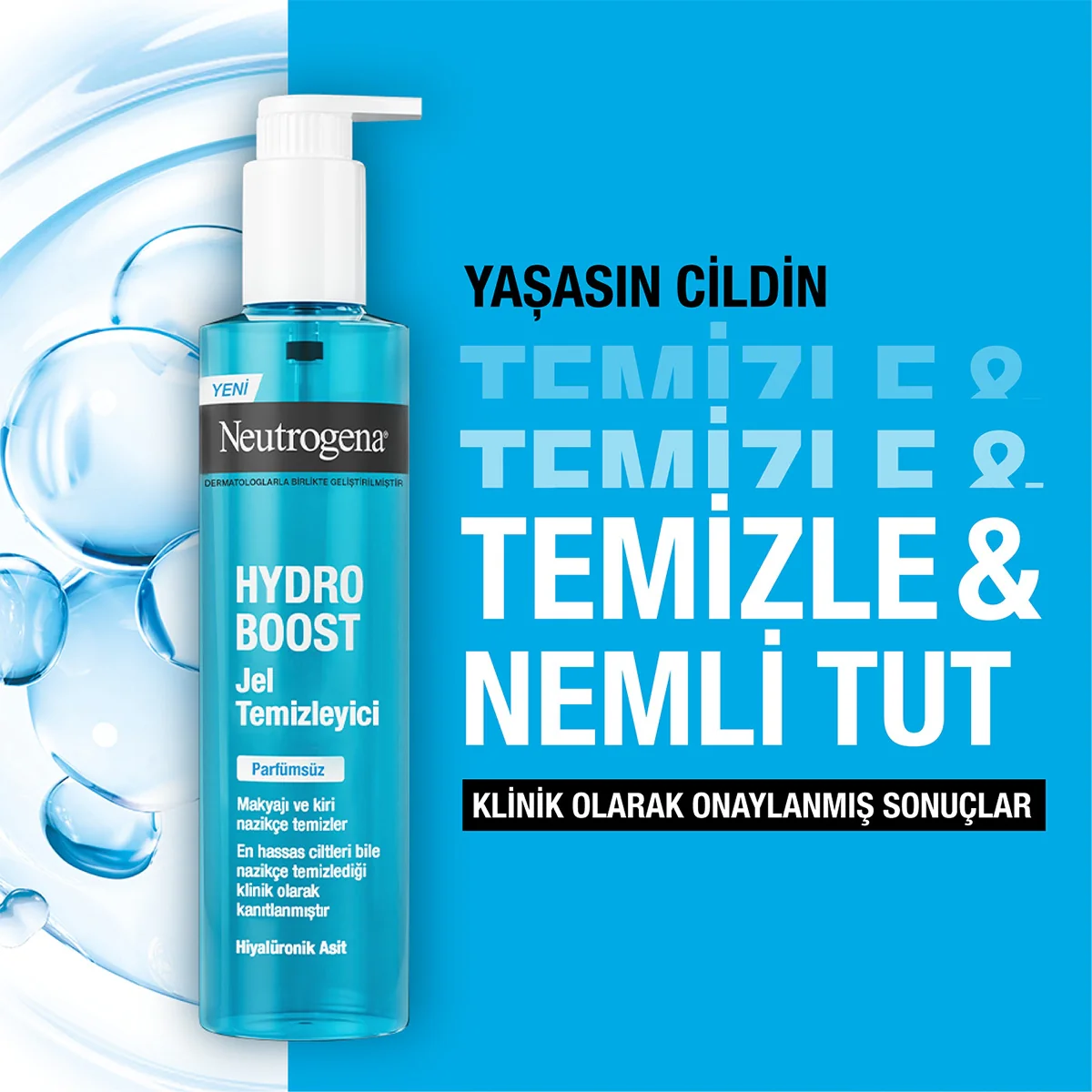 Neutrogena Hydro Boost Water Jel Temizleyici Parfümsüz 200 ml