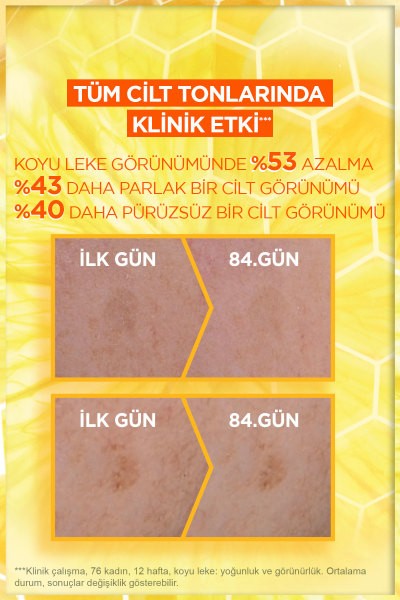 Garnier C Vitamini Parlak Günlük UV Korumalı Güneş Yüz Kremi Işıltılı Doku SPF50+ 40ml