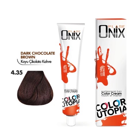 Morfose Onix Tüp Saç Boyası 4.35 Koyu Çikolata Kahve 60 ml