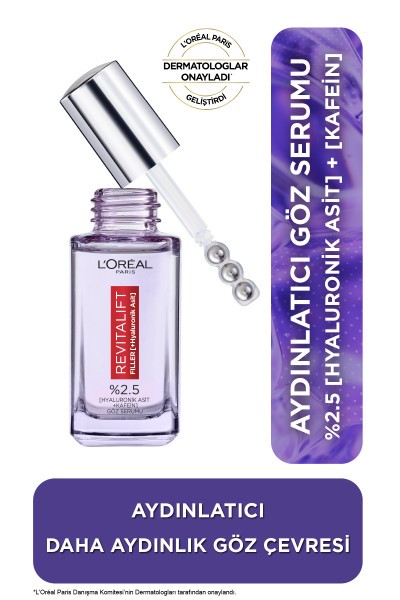 L'Oréal Paris Revitalift Filler Aydınlatıcı Göz Serumu 20ml
