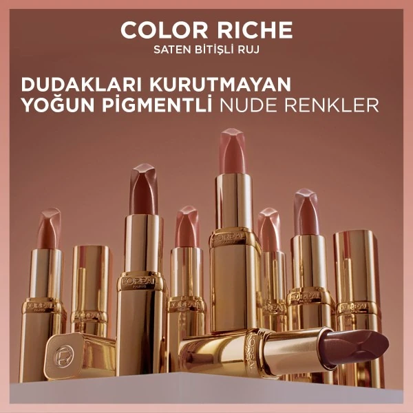 L'Oréal Paris Color Riche Saten Bitişli Ruj - 570 Worth It (Intense)