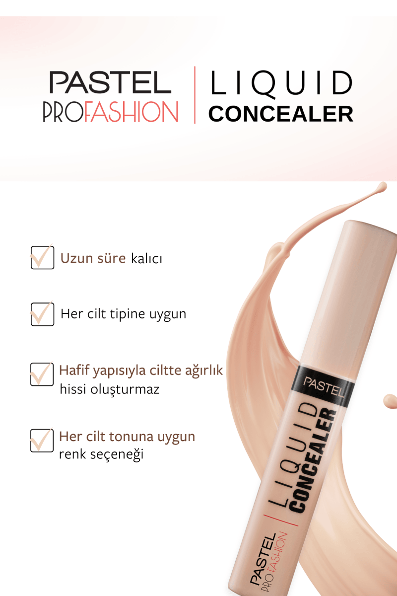 Pastel Liquid Concealer - Likit Hata Örtücü 104 Tan