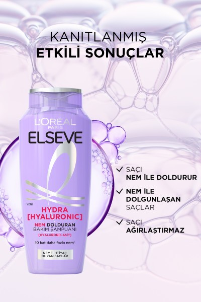 L'Oréal Paris Elseve Hydra [Hyaluronic] Nem Dolduran Bakım Şampuanı 300ml