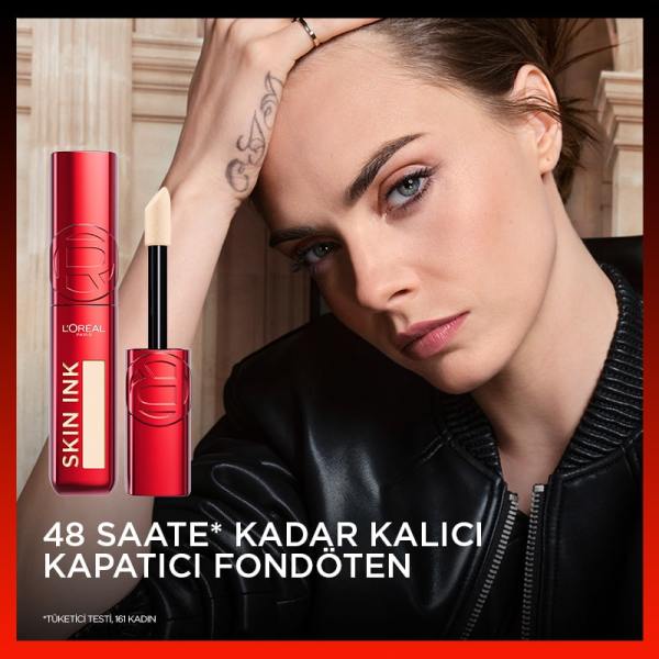 L'Oréal Paris Skin Ink Gün Boyu Kapatıcı Fondöten - Nötr Alt Ton 20