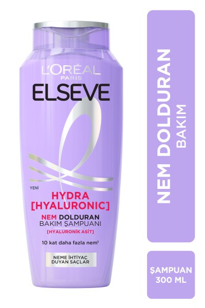 L'Oréal Paris Elseve Hydra [Hyaluronic] Nem Dolduran Bakım Şampuanı 300ml