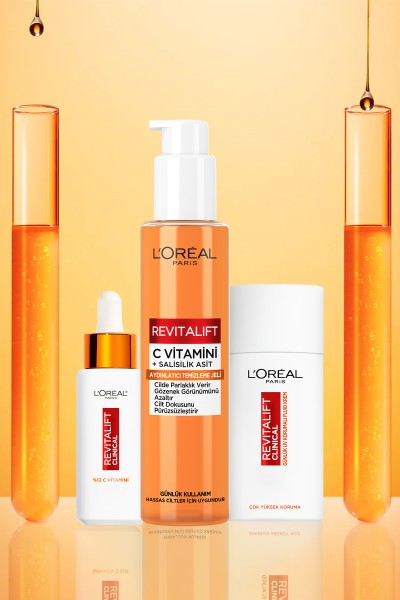 L'Oréal Paris Revitalift Clinical [C vitamini + Salisilik Asit] Gözenek Karşıtı, Aydınlatıcı Temizleme Jeli