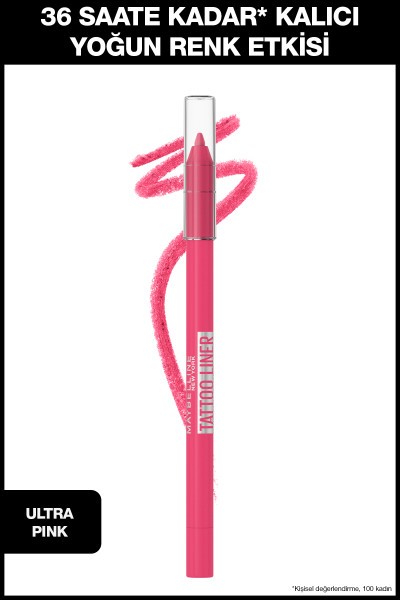 Maybelline New York Tattoo Liner Jel Göz Kalemi - Ultra Pink